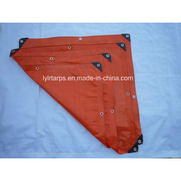 Durable Orange PE Tarp Cover, Plastic Tarpaulin Sheet